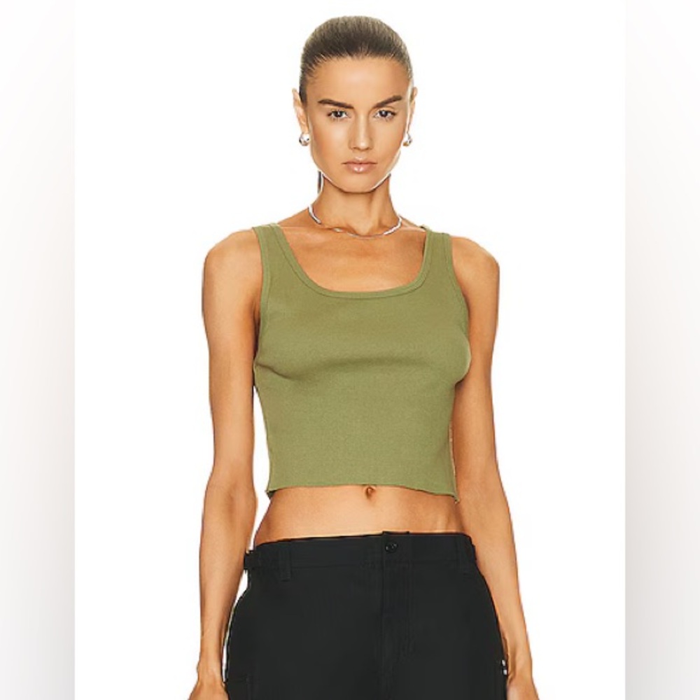 Eterne square neck crop tank